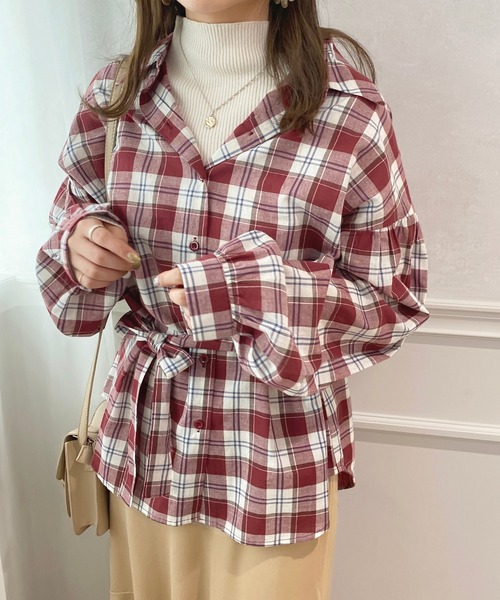 apres jour（アプレジュール）の「アソートチェックシャツ【ZOZOTOWN限定アイテム】（シャツ/ブラウス・レディース・ブラック系その他/レッド系その他/ブルー系その他・フリー/X-LARGE）」の9枚目の写真