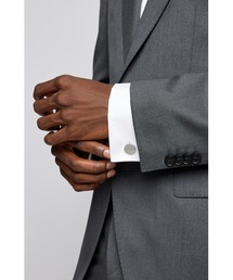 BOSSロゴ＆ヘキサゴンエッチング ブラス カフリンクス