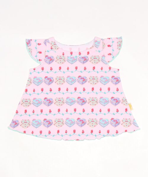 fafa（フェフェ）の「PAVI | チュニック（Tシャツ/カットソー・キッズ・イエロー/ピンク・120/110/90/140/130）」の2枚目の写真