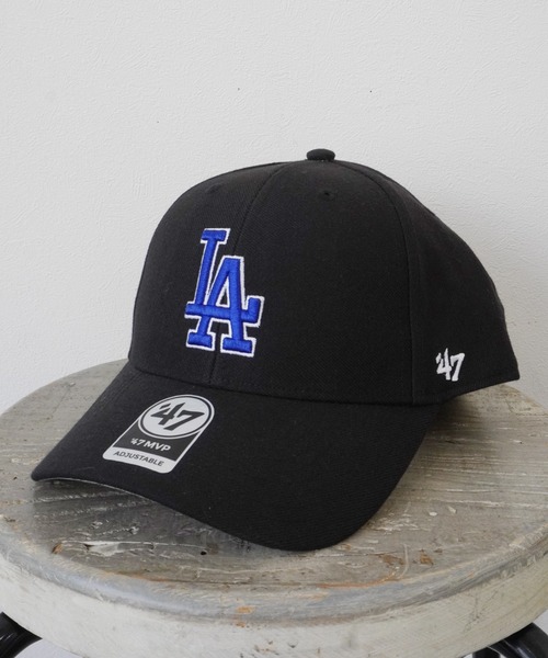 '47（フォーティーセブン）の「【 47Brand / フォーティーセブンブランド 】 '47 MVP ビッグロゴ刺繍 マジックテープ アジャスター キャップ（キャップ・メンズ・ブラック系その他/ブラック/グリーン/ブラウン/ネイビー/ベージュ/グリーン系その他/ブラック系その他2/ライトブルー/ブルー/ブラック系その他3/ベージュ系その他/カーキ/ブラック系その他4/グレー/ブルー系その他/ベージュ系その他2/ホワイト/グリーン系その他2/ベージュ系その他3/ブラック系その他5/ブラック系その他6/グレー系その他/ブラック系その他7・FREE）」の4枚目の写真