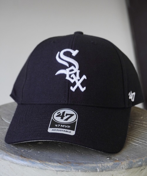 '47（フォーティーセブン）の「【 47Brand / フォーティーセブンブランド 】 '47 MVP ビッグロゴ刺繍 マジックテープ アジャスター キャップ（キャップ・メンズ・ブラック系その他/ブラック/グリーン/ブラウン/ネイビー/ベージュ/グリーン系その他/ブラック系その他2/ライトブルー/ブルー/ブラック系その他3/ベージュ系その他/カーキ/ブラック系その他4/グレー/ブルー系その他/ベージュ系その他2/ホワイト/グリーン系その他2/ベージュ系その他3/ブラック系その他5/ブラック系その他6/グレー系その他/ブラック系その他7・FREE）」の6枚目の写真