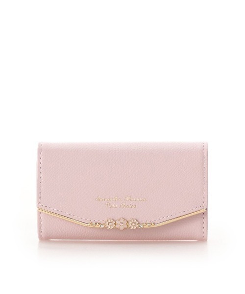 Samantha Thavasa Petit Choice（サマンサタバサ　プチチョイス）の「フラワーバー キーケース（キーケース/キーアクセサリー・レディース・ブラック/ベビーピンク/ホワイト/ネイビー・FREE）」の4枚目の写真