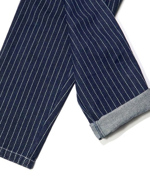 COOKMAN（クックマン）の「Cookman クックマン シェフパンツ イージーパンツ Wabash Denim Navy デニム ストライプ（デニムパンツ・メンズ・ネイビー・LARGE/MEDIUM/X-LARGE/SMALL）」の15枚目の写真