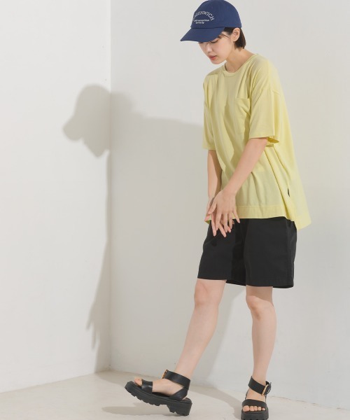 OMNES（オムネス）の「TRベア天UVカット&ドライ加工ポケット付きTシャツ（Tシャツ/カットソー・レディース・ホワイト/ブラック/ベージュ/イエロー/モカ/ラベンダー・FREE）」の15枚目の写真