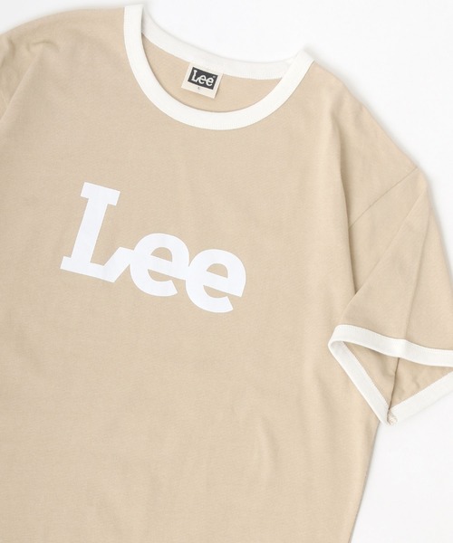 Lee（リー）の「Lee/リー RINGER TEE/ロゴ リンガー Tシャツ（Tシャツ/カットソー・メンズ・ホワイト/ライトグレー/ベージュ・M/L/XL）」の9枚目の写真
