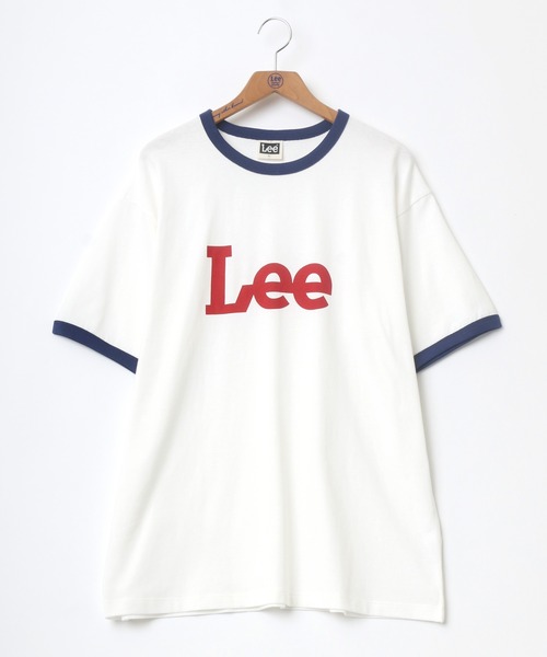 Lee（リー）の「Lee/リー RINGER TEE/ロゴ リンガー Tシャツ（Tシャツ/カットソー・メンズ・ホワイト/ライトグレー/ベージュ・M/L/XL）」の19枚目の写真