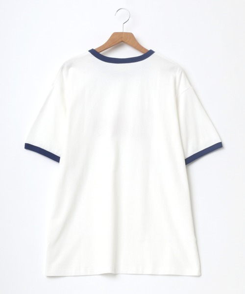 Lee（リー）の「Lee/リー RINGER TEE/ロゴ リンガー Tシャツ（Tシャツ/カットソー・メンズ・ホワイト/ライトグレー/ベージュ・M/L/XL）」の16枚目の写真