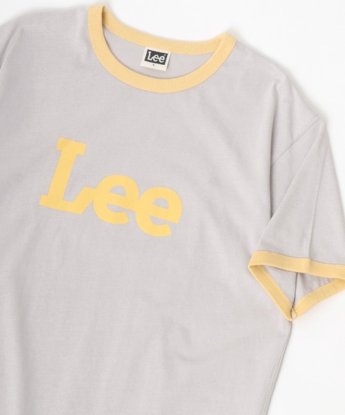 Lee（リー）の「Lee/リー RINGER TEE/ロゴ リンガー Tシャツ（Tシャツ/カットソー・メンズ・ホワイト/ライトグレー/ベージュ・M/L/XL）」の10枚目の写真