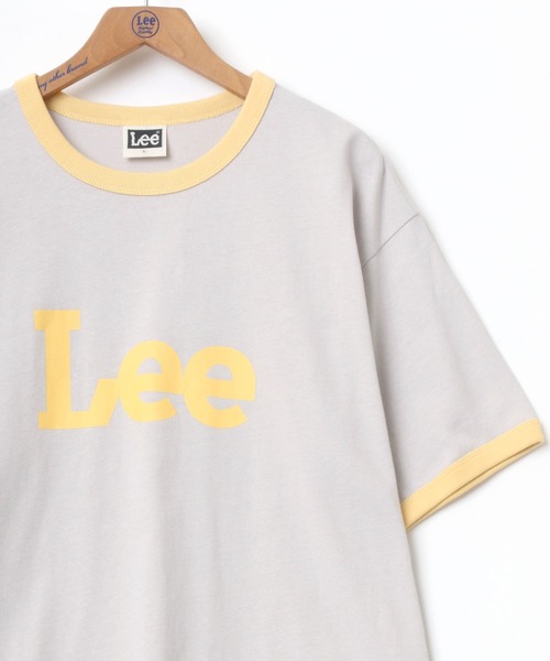Lee（リー）の「Lee/リー RINGER TEE/ロゴ リンガー Tシャツ（Tシャツ/カットソー・メンズ・ホワイト/ライトグレー/ベージュ・M/L/XL）」の21枚目の写真