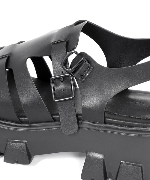 Figments（フィグメンツ）の「グルカサンダル（サンダル・レディース・ブラック・SMALL/MEDIUM）」の11枚目の写真