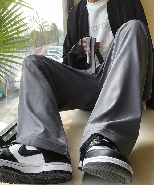 MGV（エムジーヴィー）の「ワイドシルエットイージーパンツ（スラックス・メンズ・ブラック/グレー/オフホワイト・MEDIUM/LARGE/X-LARGE）」の4枚目の写真