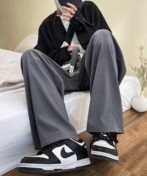 MGV（エムジーヴィー）の「ワイドシルエットイージーパンツ（スラックス・メンズ・ブラック/グレー/オフホワイト・MEDIUM/LARGE/X-LARGE）」の9枚目の写真