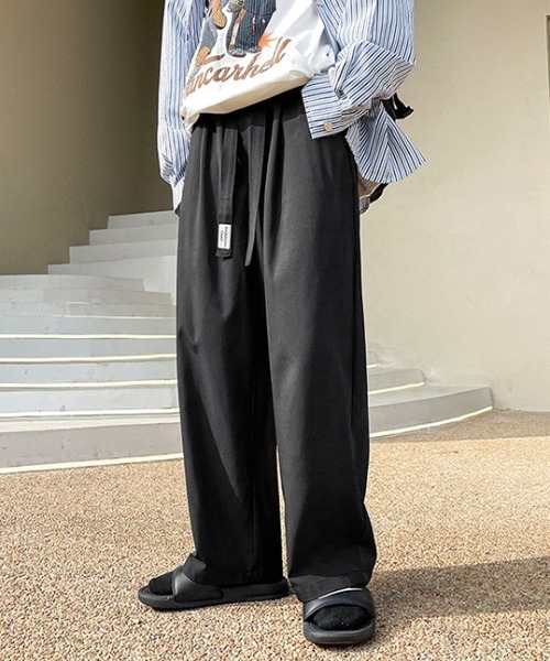 MGV（エムジーヴィー）の「ワイドシルエットイージーパンツ（スラックス・メンズ・ブラック/グレー/オフホワイト・MEDIUM/LARGE/X-LARGE）」の13枚目の写真