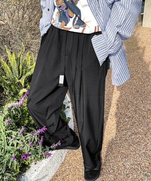 MGV（エムジーヴィー）の「ワイドシルエットイージーパンツ（スラックス・メンズ・ブラック/グレー/オフホワイト・MEDIUM/LARGE/X-LARGE）」の16枚目の写真