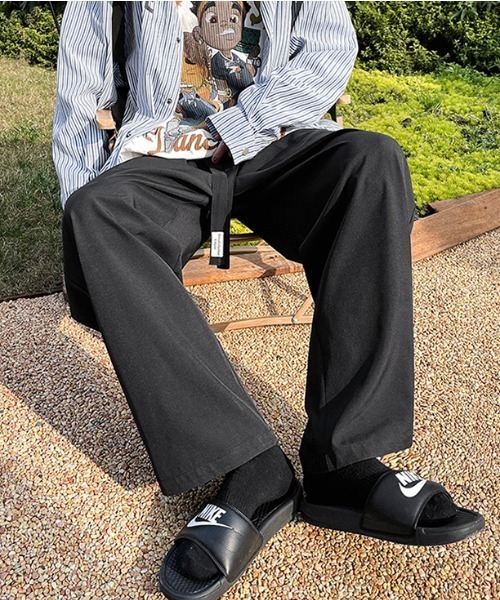 MGV（エムジーヴィー）の「ワイドシルエットイージーパンツ（スラックス・メンズ・ブラック/グレー/オフホワイト・MEDIUM/LARGE/X-LARGE）」の10枚目の写真
