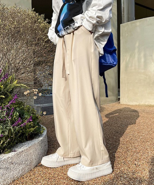 MGV（エムジーヴィー）の「ワイドシルエットイージーパンツ（スラックス・メンズ・ブラック/グレー/オフホワイト・MEDIUM/LARGE/X-LARGE）」の14枚目の写真