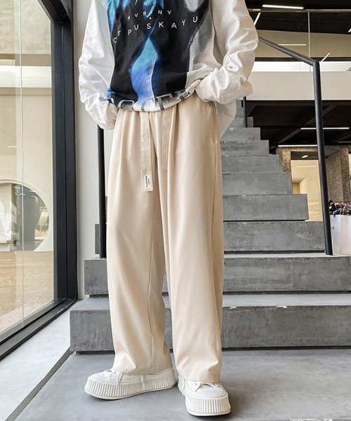 MGV（エムジーヴィー）の「ワイドシルエットイージーパンツ（スラックス・メンズ・ブラック/グレー/オフホワイト・MEDIUM/LARGE/X-LARGE）」の17枚目の写真