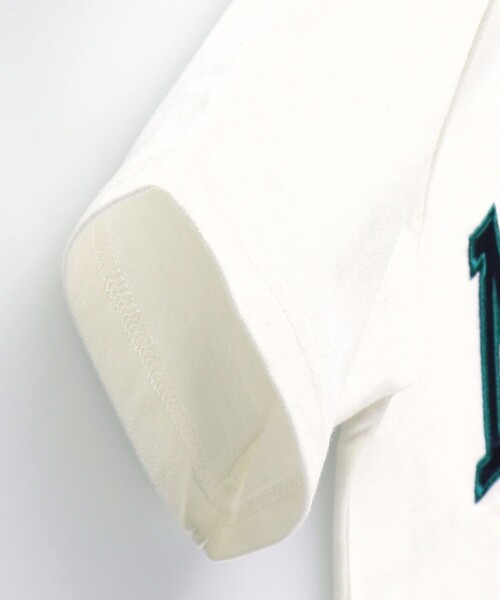 NAUTICA(ノーティカ)の「【NAUTICA/ノーティカ】サテンアップリケロゴ半袖Tシャツ(Tシャツ/カットソー・キッズ・ネイビー/グリーン/パープル/オフホワイト・150/120/130/140)」の9枚目の写真