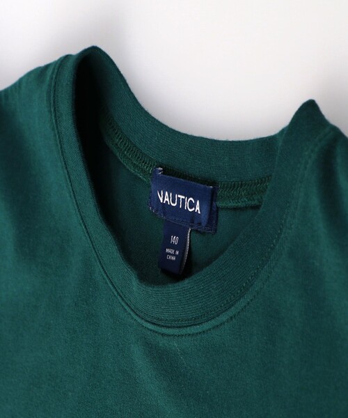 NAUTICA(ノーティカ)の「【NAUTICA/ノーティカ】サテンアップリケロゴ半袖Tシャツ(Tシャツ/カットソー・キッズ・ネイビー/グリーン/パープル/オフホワイト・150/120/130/140)」の13枚目の写真