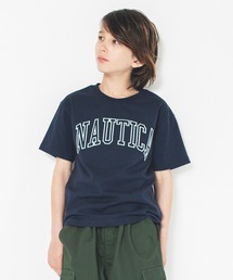 NAUTICA（ノーティカ）の「【NAUTICA/ノーティカ】サテンアップリケロゴ半袖Tシャツ（Tシャツ/カットソー・キッズ）」