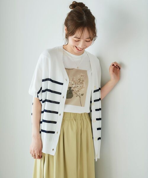 le.coeur blanc（ルクールブラン）の「フラワーフォトプリントTシャツ（Tシャツ/カットソー・レディース・A/B/C・38）」の7枚目の写真