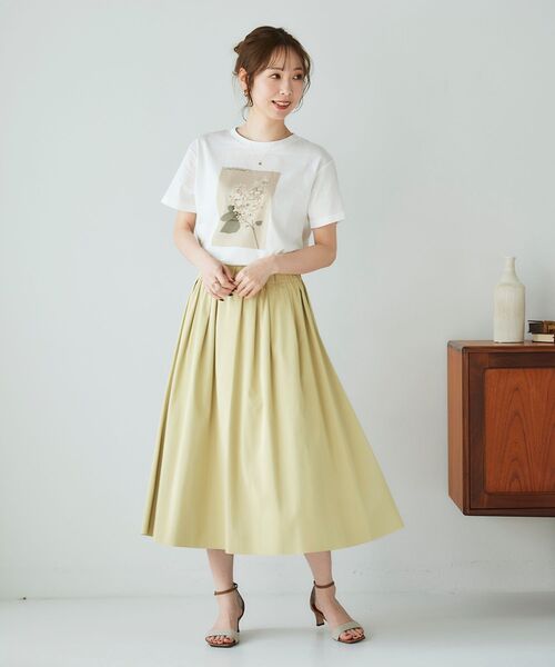 le.coeur blanc（ルクールブラン）の「フラワーフォトプリントTシャツ（Tシャツ/カットソー・レディース・A/B/C・38）」の9枚目の写真