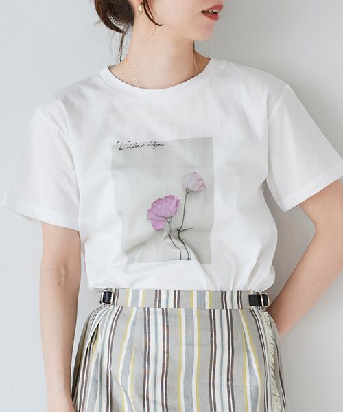 le.coeur blanc（ルクールブラン）の「フラワーフォトプリントTシャツ（Tシャツ/カットソー・レディース・A/B/C・38）」の17枚目の写真