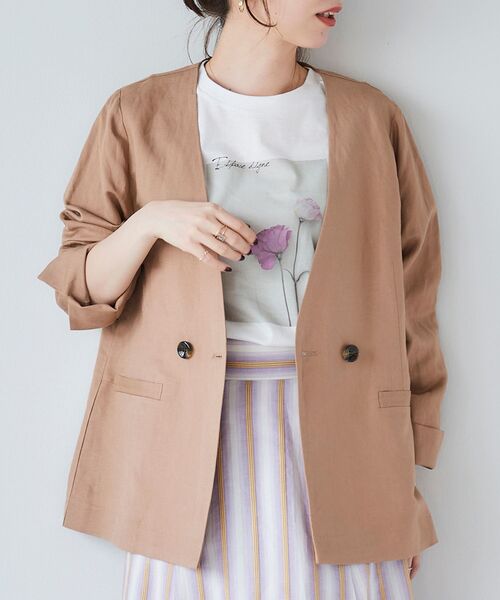 le.coeur blanc（ルクールブラン）の「フラワーフォトプリントTシャツ（Tシャツ/カットソー・レディース・A/B/C・38）」の13枚目の写真