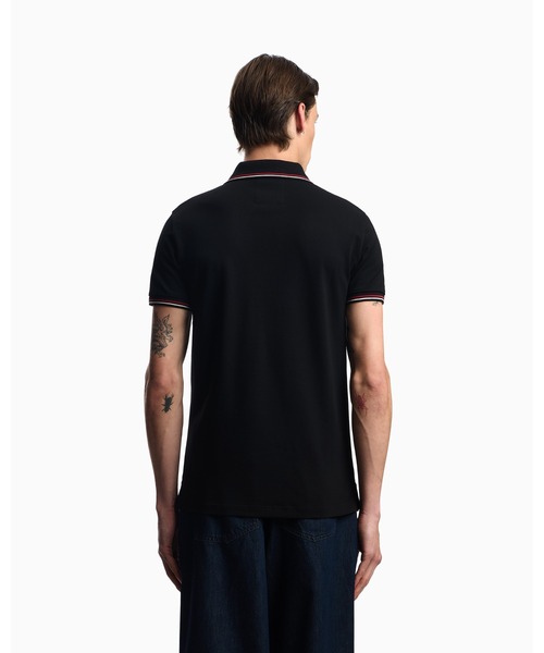 【即日配送！！】EMPORIO ARMANI ストライプポロシャツ エンポリオアルマーニEMPORIO ARMANI ストレッチコットン