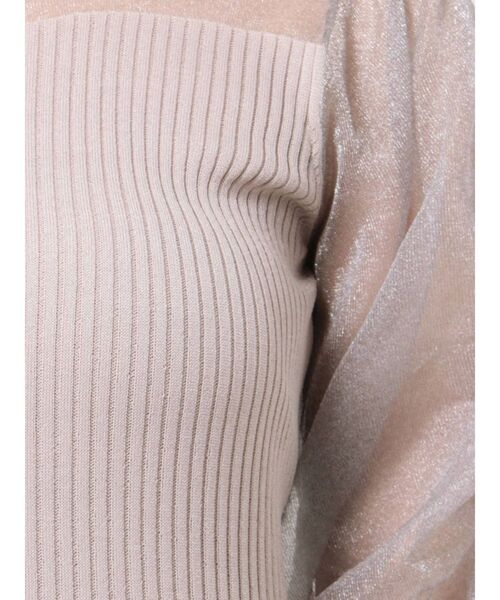 LAGUNAMOON（ラグナムーン）の「シアーギャザーニットワンピース（ワンピース・レディース・ライトブルー/ブラック/ベージュ・SMALL/MEDIUM）」の17枚目の写真