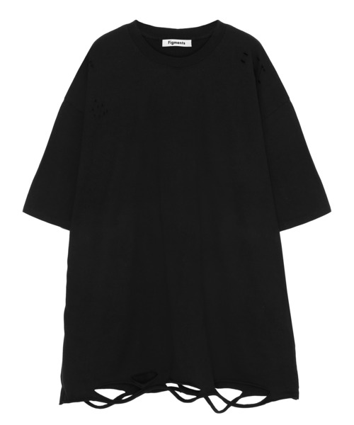 Figments（フィグメンツ）の「デストロイＴ（Tシャツ/カットソー・レディース・ホワイト/ブラック・FREE）」の12枚目の写真