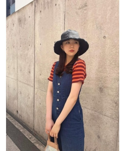 MOUSSY（マウジー）の「STRIPED Tシャツ（Tシャツ/カットソー・レディース・オレンジ/ブラウン/ライトグリーン・FREE）」の20枚目の写真