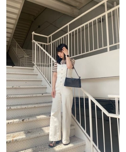 MOUSSY（マウジー）の「STRIPED Tシャツ（Tシャツ/カットソー・レディース・オレンジ/ブラウン/ライトグリーン・FREE）」の21枚目の写真