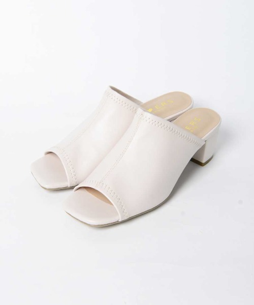 shopnikoniko（ショップニコニコ）の「ストレッチヒールサンダル（サンダル・レディース・ベージュ/ブラック/ホワイト・S/M/L/LL）」の11枚目の写真