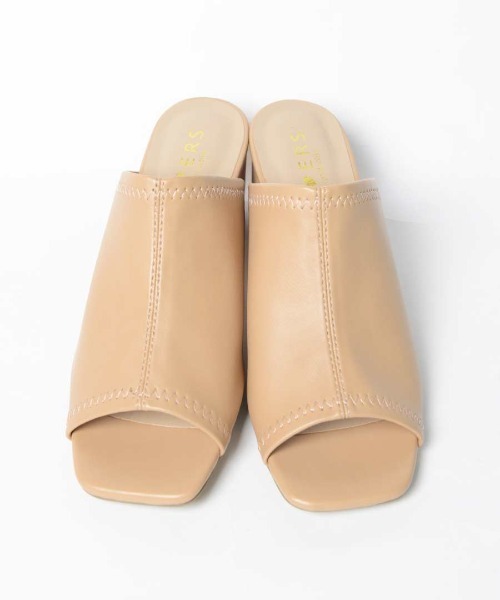 shopnikoniko（ショップニコニコ）の「ストレッチヒールサンダル（サンダル・レディース・ベージュ/ブラック/ホワイト・S/M/L/LL）」の13枚目の写真