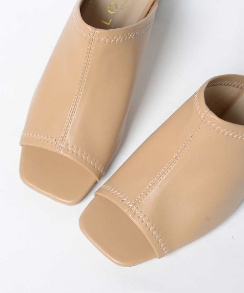 shopnikoniko（ショップニコニコ）の「ストレッチヒールサンダル（サンダル・レディース・ベージュ/ブラック/ホワイト・S/M/L/LL）」の17枚目の写真