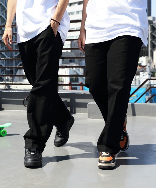 LONSDALE（ロンズデール）の「LONSDALE ストレッチワーカーズパンツ（チノパンツ・メンズ・ブラック/レッド/オレンジ/ブルー/グリーン・SMALL/MEDIUM/LARGE/X-LARGE）」の2枚目の写真