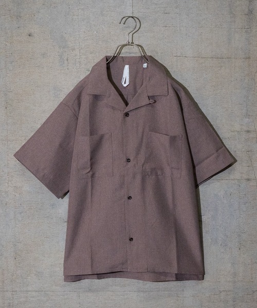JOHN'S CLOSET(ジョンズクローゼット)の「【i】ポリトロ両腕ポケットオープンシャツ(シャツ/ブラウス・メンズ・ホワイト/ブラック/グレー/サックスブルー/ブルー/モカ・MEDIUM/LARGE/X-LARGE)」の1枚目の写真