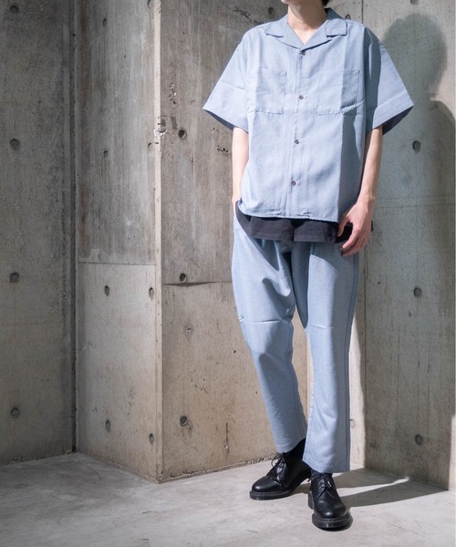 JOHN'S CLOSET(ジョンズクローゼット)の「【i】ポリトロ両腕ポケットオープンシャツ(シャツ/ブラウス・メンズ・ホワイト/ブラック/グレー/サックスブルー/ブルー/モカ・MEDIUM/LARGE/X-LARGE)」の17枚目の写真