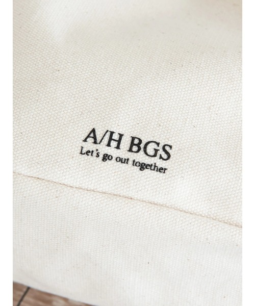 AMERICAN HOLIC（アメリカンホリック）の「キャンバス配色　巾着バッグ（ショルダーバッグ・レディース・ブラック/グリーン・FREE）」の11枚目の写真