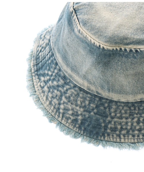 ANAP（アナップ）の「フリンジデニムバケットハット（ハット・レディース・ブラック/ブルー・FREE）」の7枚目の写真