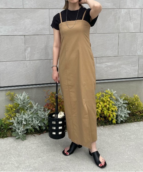 y/m by misato(イムバイミサト)の「リネンライクキャミワンピース(ワンピース・レディース・アイボリー/ブラック/キャメル・FREE)」の19枚目の写真