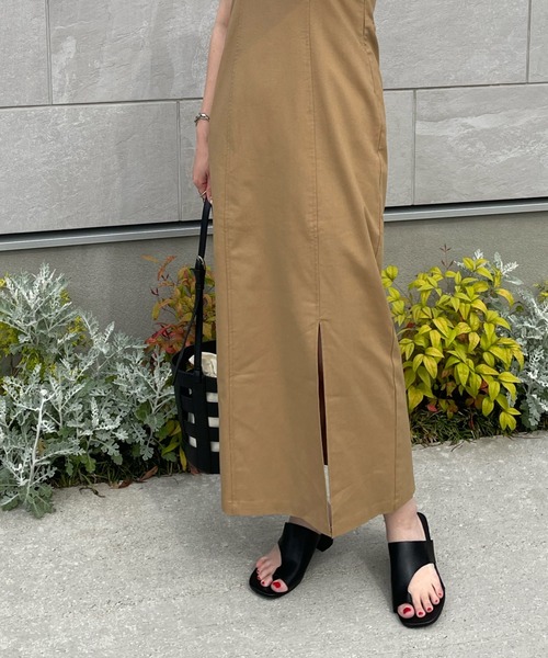 y/m by misato(イムバイミサト)の「リネンライクキャミワンピース(ワンピース・レディース・アイボリー/ブラック/キャメル・FREE)」の20枚目の写真