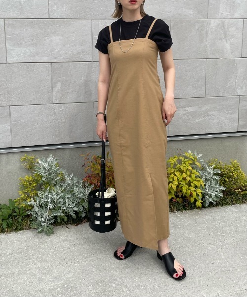 y/m by misato(イムバイミサト)の「リネンライクキャミワンピース(ワンピース・レディース・アイボリー/ブラック/キャメル・FREE)」の21枚目の写真