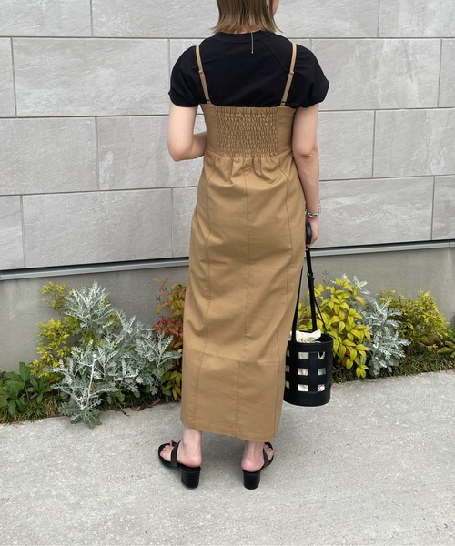 y/m by misato(イムバイミサト)の「リネンライクキャミワンピース(ワンピース・レディース・アイボリー/ブラック/キャメル・FREE)」の22枚目の写真