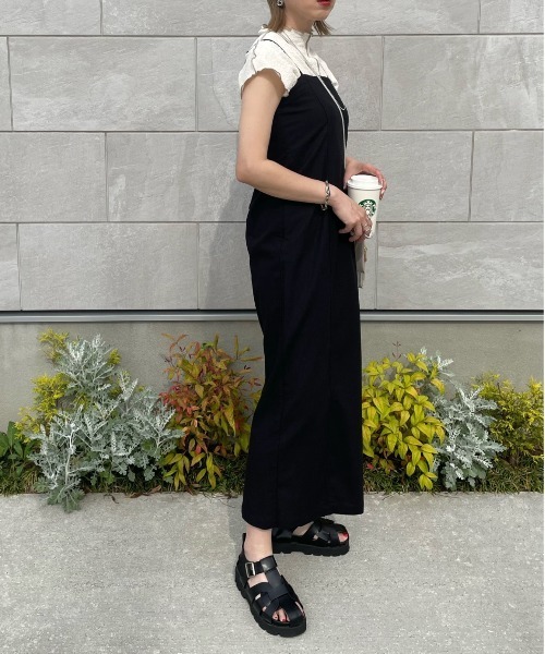 y/m by misato(イムバイミサト)の「リネンライクキャミワンピース(ワンピース・レディース・アイボリー/ブラック/キャメル・FREE)」の12枚目の写真