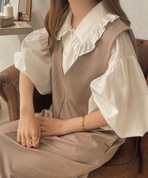 apres jour clair（アプレジュールクレア）の「【apres jour clair】1周年記念アイテム/アソートバルーンスリーブブラウス【ZOZOTOWN限定アイテム】（シャツ/ブラウス・レディース・オフホワイト/ホワイト系その他3・X-LARGE/フリー）」の6枚目の写真