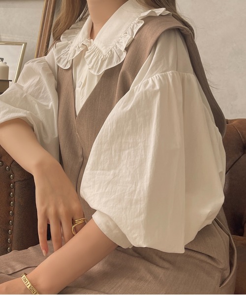 apres jour clair（アプレジュールクレア）の「【apres jour clair】1周年記念アイテム/アソートバルーンスリーブブラウス【ZOZOTOWN限定アイテム】（シャツ/ブラウス・レディース・オフホワイト/ホワイト系その他3・X-LARGE/フリー）」の8枚目の写真