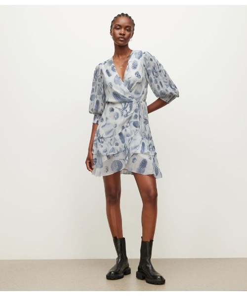 ALLSAINTS（オールセインツ）の「ARI OCEANO DRESS | ARI OCEANO ドレス・ワンピース（ワンピース・レディース・ブルー・6/8/4）」の5枚目の写真