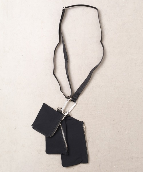 implres（インプレス）の「/implres(インプレス)/triple multi shoulder bag（ショルダーバッグ・メンズ・グレー/ブラック・FREE）」の2枚目の写真